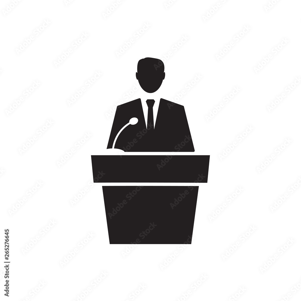 business speaker icon- vector illustration business speaker icon- vector illustration