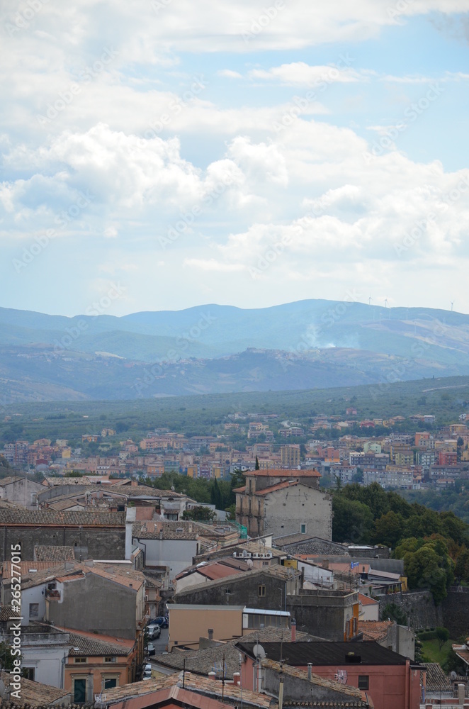 Panoramic view of Melfi. Basilicata. Italy 