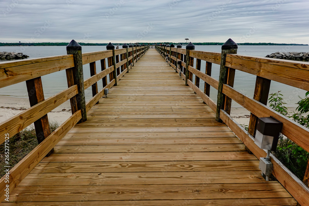 Solomons, Maryland, USA A wooden dock on the Patuxent river. Solomons, Maryland, USA A wooden dock on the Patuxent river.
