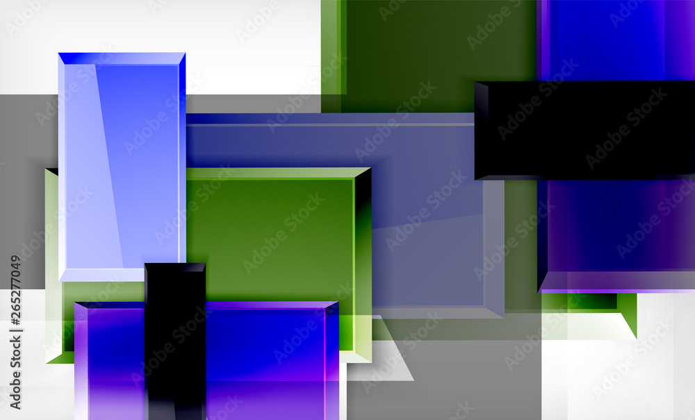 Bright colorful square shape blocks geometrical background Bright colorful square shape blocks geometrical background