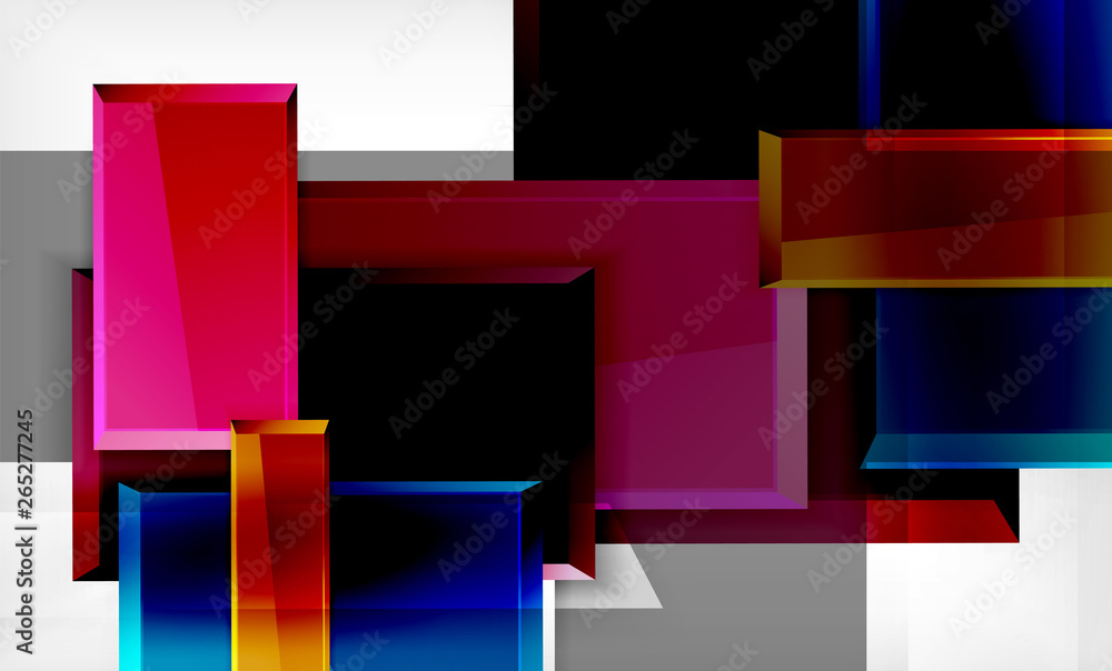 Obraz premium Color squares futuristic abstract background