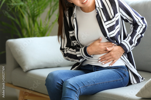Young woman suffering from ...