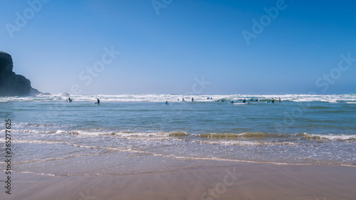 Mawgan Porth beach  North Cornwall  UK