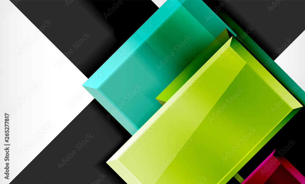 Colorful square and rectangle blocks background Colorful square and rectangle blocks background