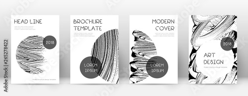 Cover page design template. Trendy brochure layout