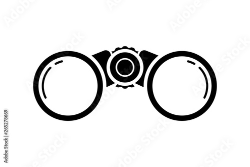 Binoculars vector icon.