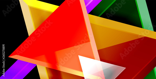 Triangle abstract background © antishock