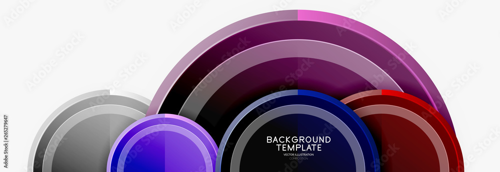 Circular pattern, abstract circles composition Circular pattern, abstract circles composition