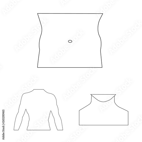 Isolated object of human and part logo. Set of human and woman stock vector illustration.