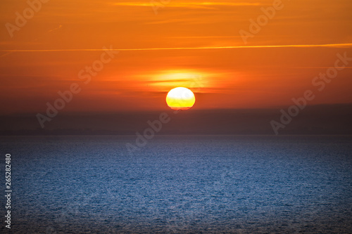 Beautiful sunrise in Mallorca island photo
