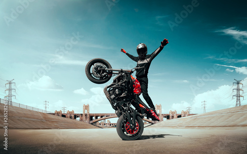 stunt riding photo