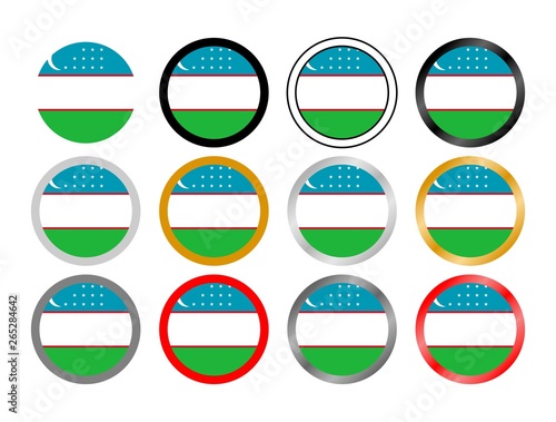 Free Download Uzbekistan state flag in globes - GFXLoad