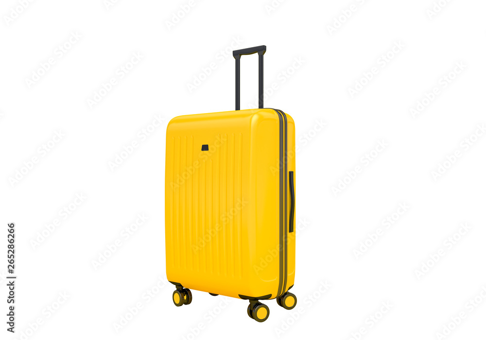 Suitcase isolated on white background, 3d rendering Suitcase isolated on white background, 3d rendering