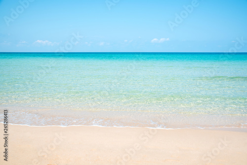 tropical beach and sea with blue sky, vacation concept  © totojang1977