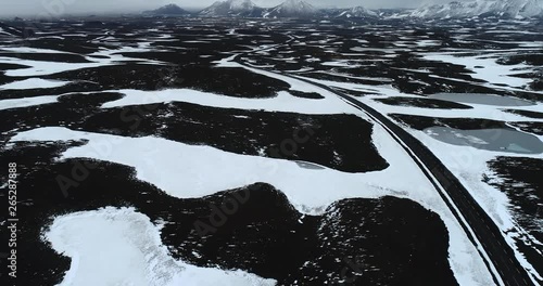 Icelandic landscapes, aerial views photo
