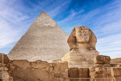 The Great Sphinx and the Pyramid