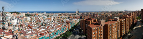 Spain Barcelona panorama of the city-25 May 2018