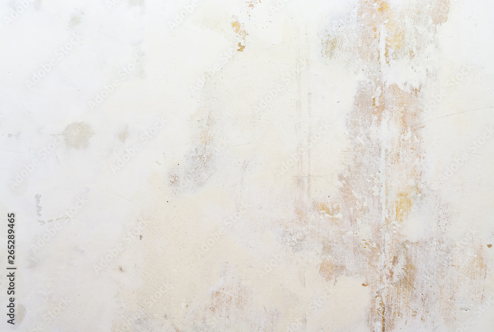 White concrete wall background texture with plaster.