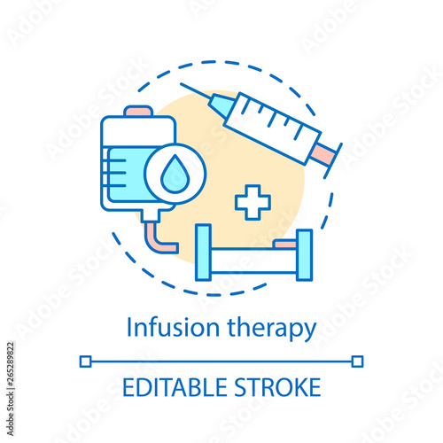 Infusion therapy concept icon