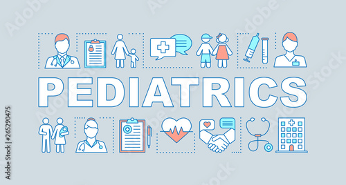 Pediatrics word concepts banner