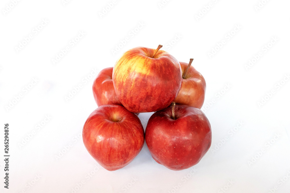 two pomegranates isolated on white background two pomegranates isolated on white background