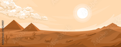Desert landscape background