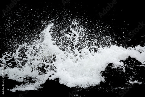 Fototapeta Naklejka Na Ścianę i Meble -  Water Splash Isolated On The Black background