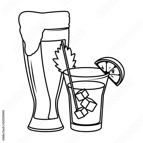 alcoholic drinks beverages cartoon
