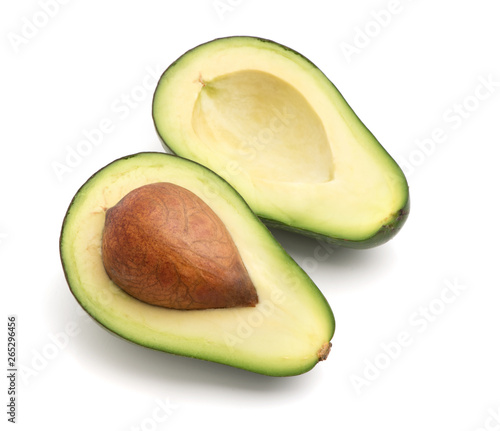 Avocado isolated on white