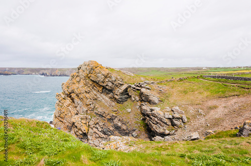 Lizard Point, Küste, Steilküste, Felsen, Küstenwanderung, Frühling, Cornwall, Südengland