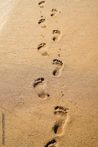 Fussspuren im Sand 
