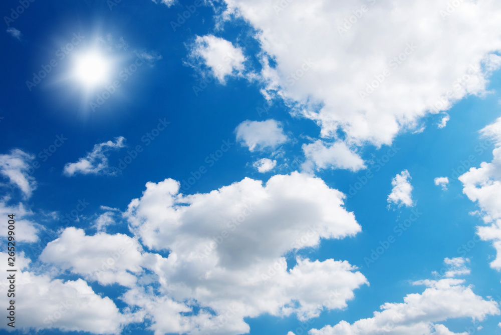 blue sky background with white clouds