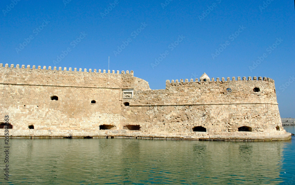 fortress in heraklion on crete