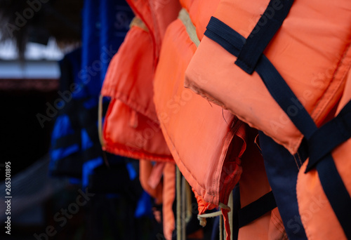 life jackets orange
