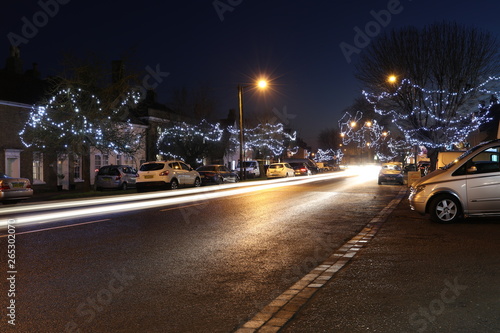 Long Melford High Street Night photo