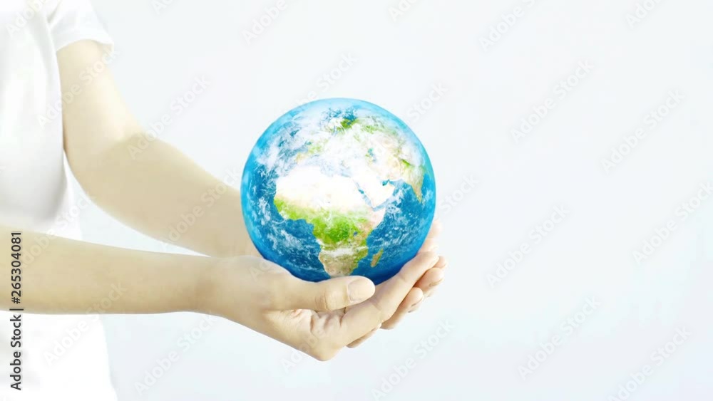 Woman holding the Planet in hands. Young adult hands holding the globe on white background. Conservation concept. Woman holding the Planet in hands. Young adult hands holding the globe on white background. Conservation concept.