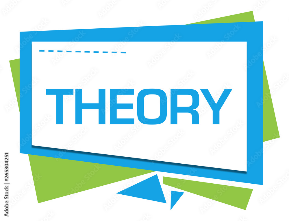 Theory Green Blue Squares Triangles Text Theory Green Blue Squares Triangles Text