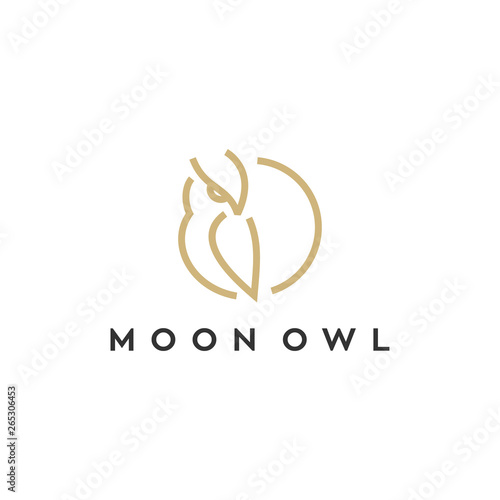 owl vector illustration logo design