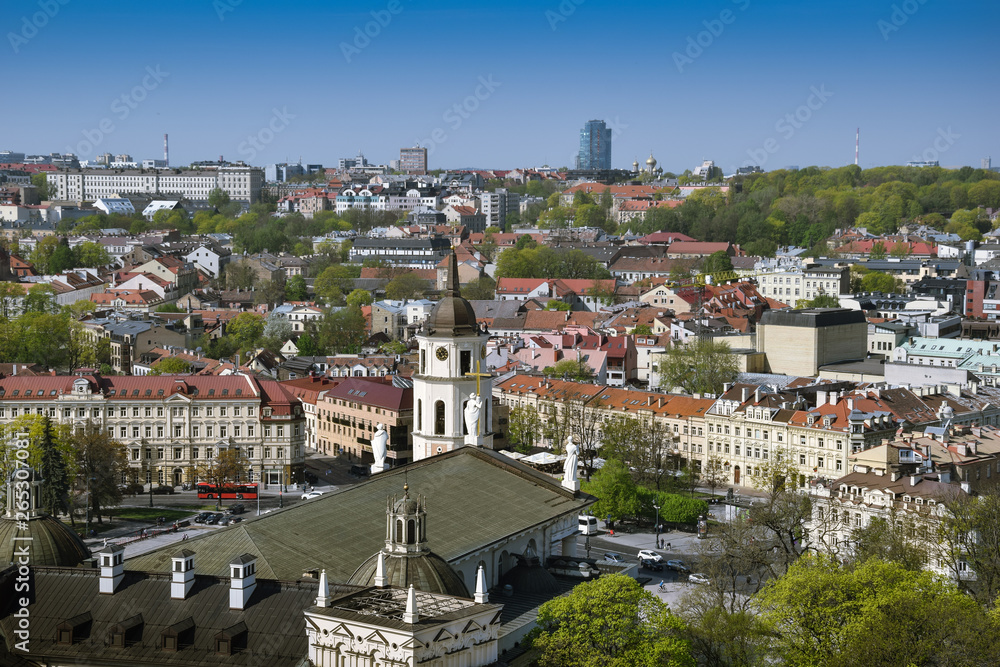 Panorama of Vilnius city Lithuania