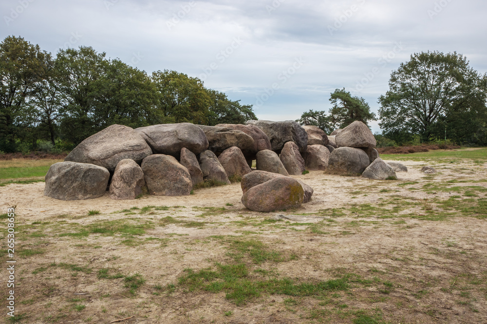 Right hand view of Dolmen D53 in the vicinity of Havelte