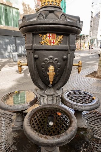 Font de Canaletes - Drinking fountain - Ramblas Barcelona Spain photo