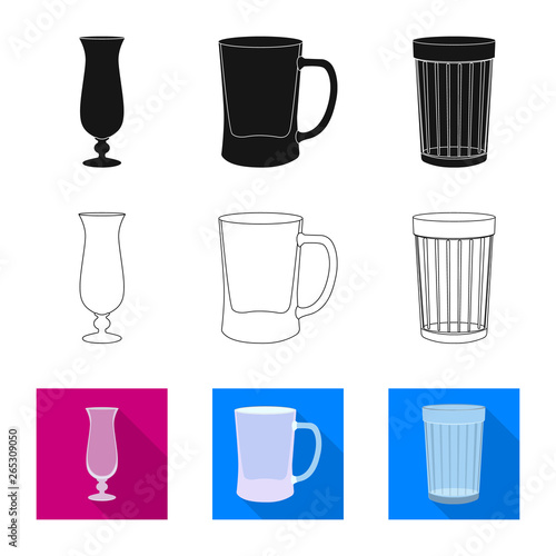Vector design of form and celebration icon. Collection of form and volume vector icon for stock.