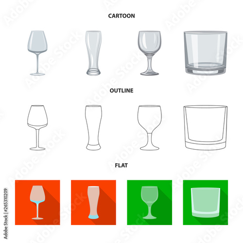 Vector design of form and celebration icon. Set of form and volume stock symbol for web.