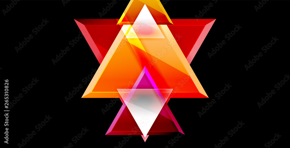 Dynamic triangle composition abstract background Dynamic triangle composition abstract background