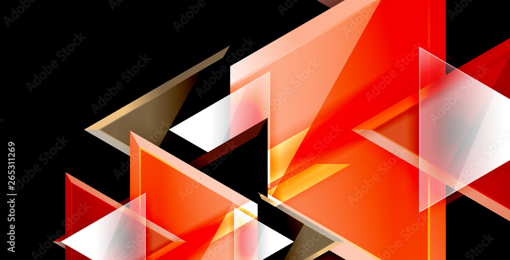 Dynamic triangle composition abstract background Dynamic triangle composition abstract background