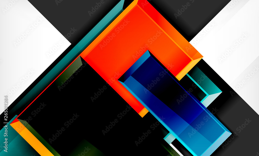 Colorful square and rectangle blocks background Colorful square and rectangle blocks background