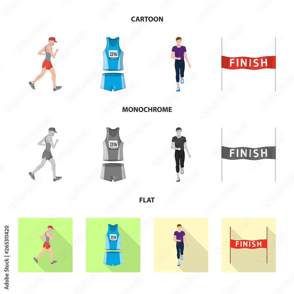 Vector illustration of sport and winner icon. Set of sport and fitness stock vector illustration. Vector illustration of sport and winner icon. Set of sport and fitness stock vector illustration.