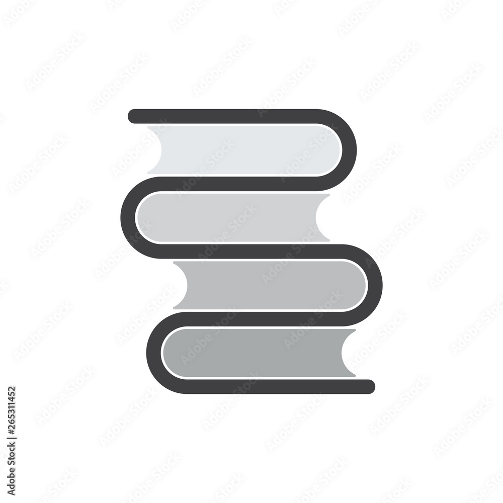 stack book symbol vector stack book symbol vector