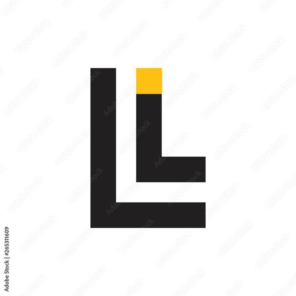 letter l simple line brand logo vector letter l simple line brand logo vector