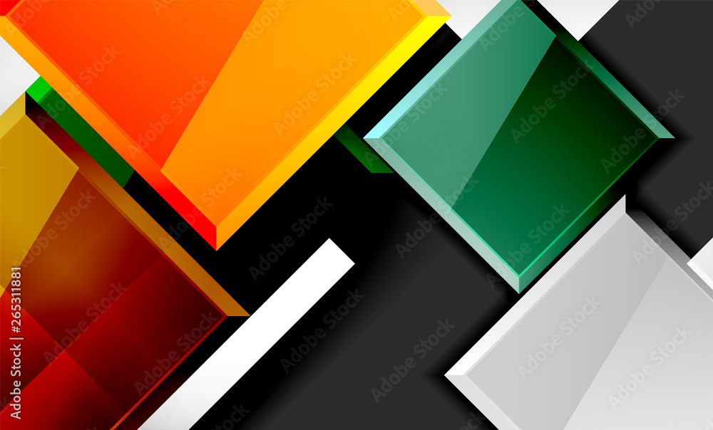 Color squares futuristic abstract background Color squares futuristic abstract background